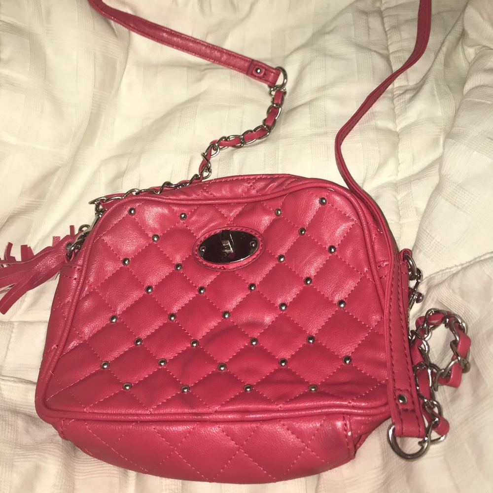 Small pink Betsy crossbody bag